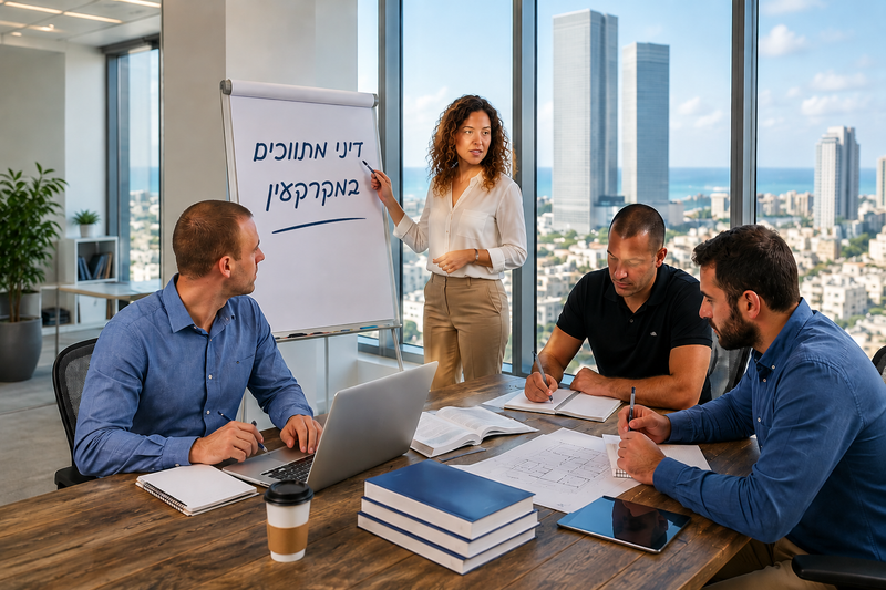 קורס פרונטלי, מפגש בכיתה - הכנה למבחן המתווכים (בחינה בדיני מתווכים במקרקעין)
